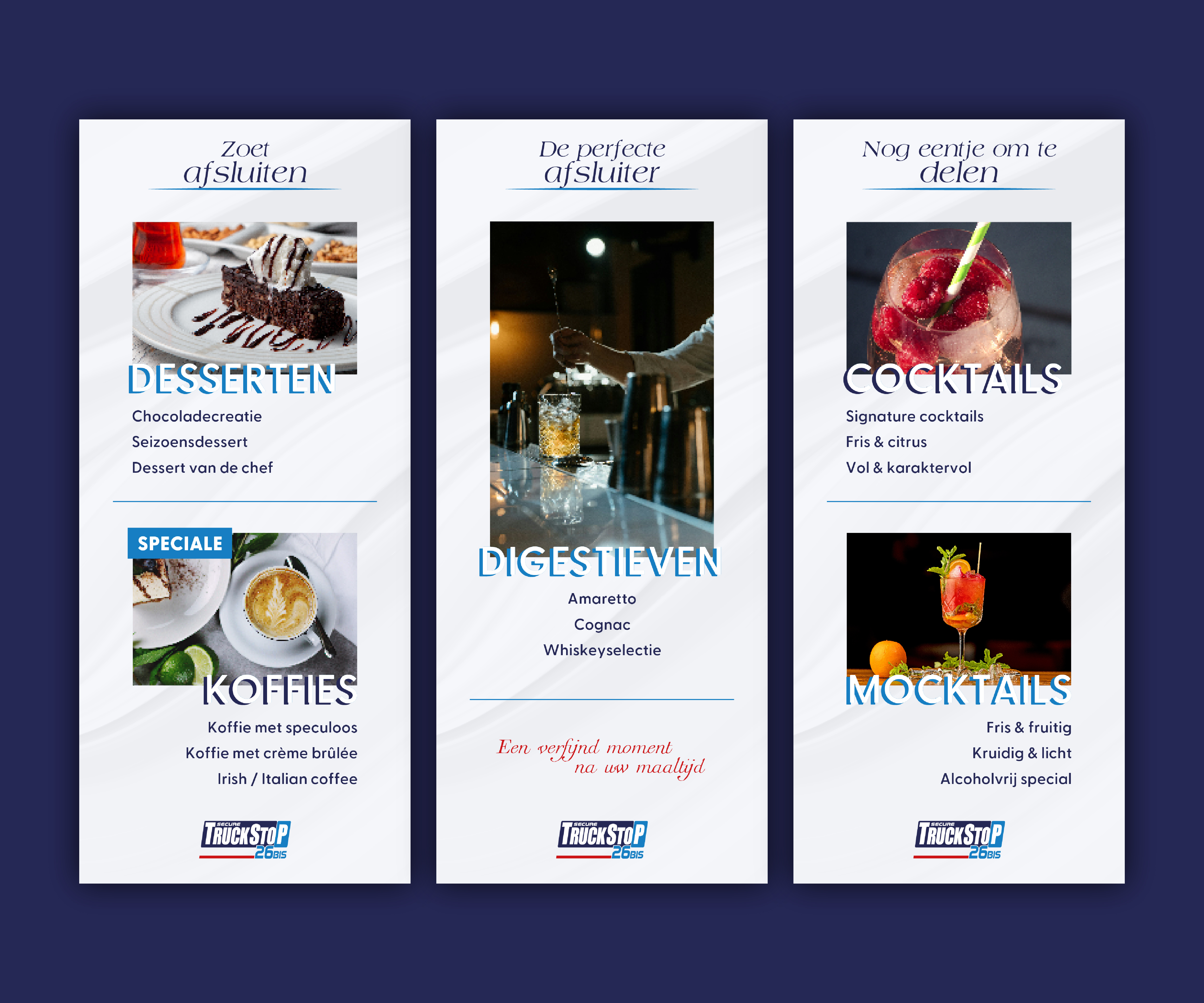 Menu Design by Designed by MS for Truckstop 26Bis BV | Design #36676267