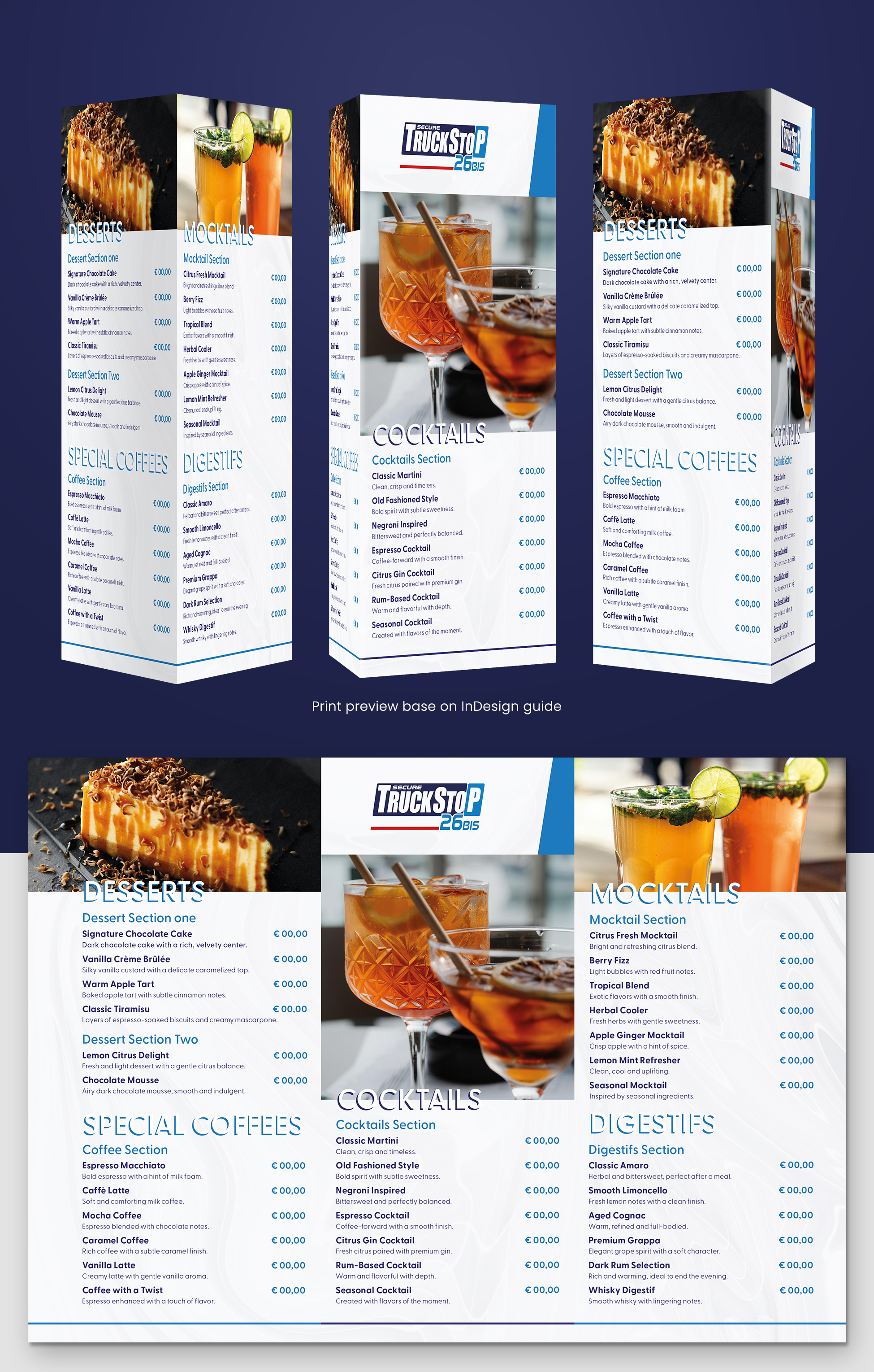 Menu Design by Paradigma Vst for Truckstop 26Bis BV | Design #36695352