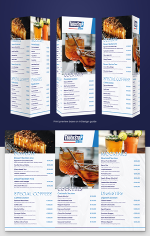 Menu Design by Paradigma Vst for Truckstop 26Bis BV | Design #36695352