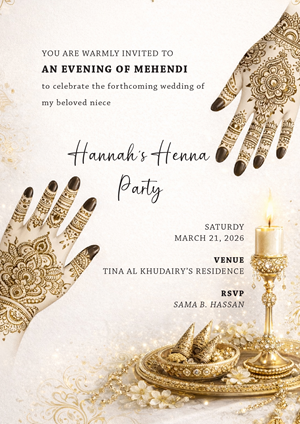 Invitation Design by martinsmith for this project | Design: #36700034