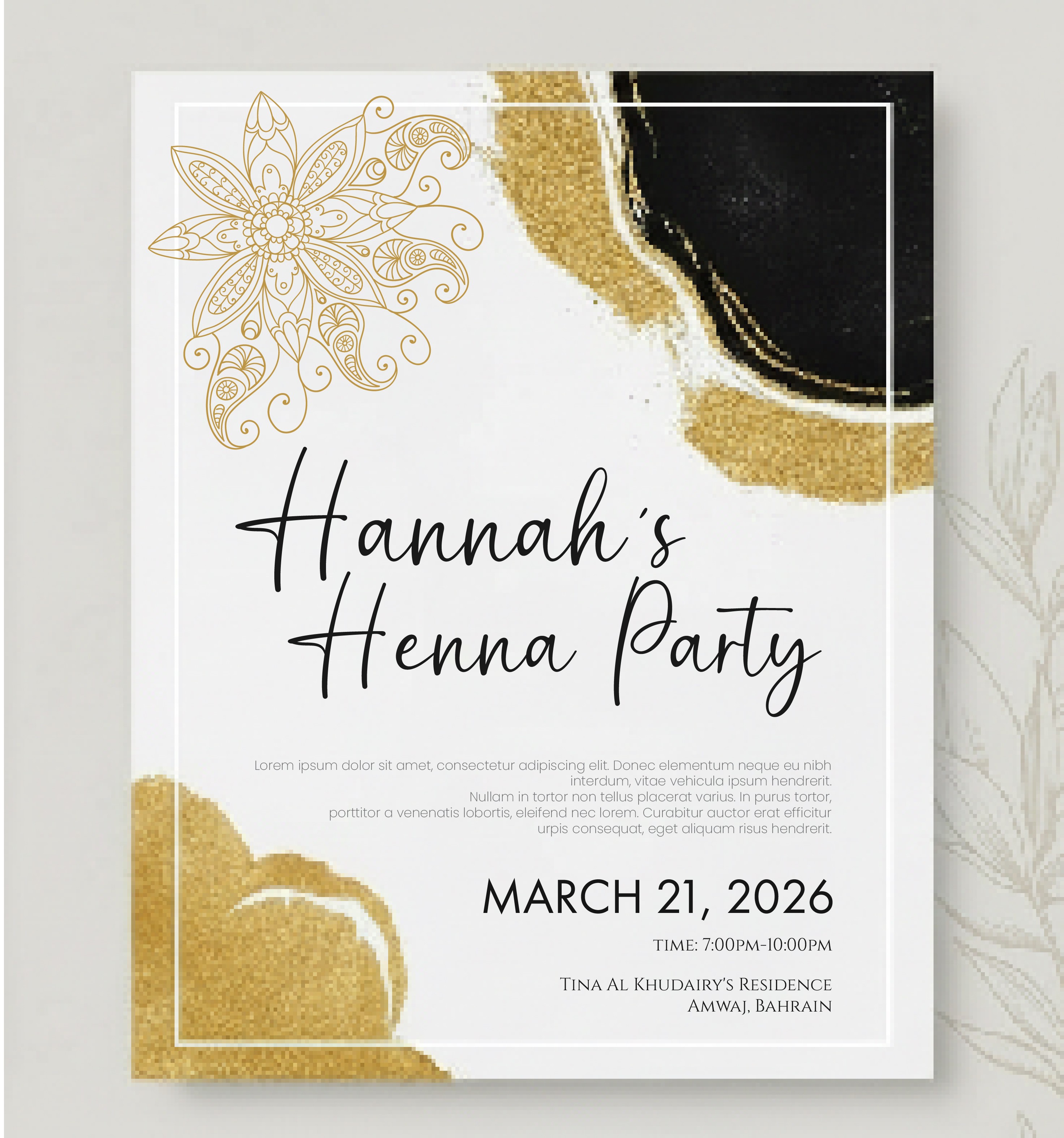 Invitation Design by Hasib3509 for this project | Design #36686196