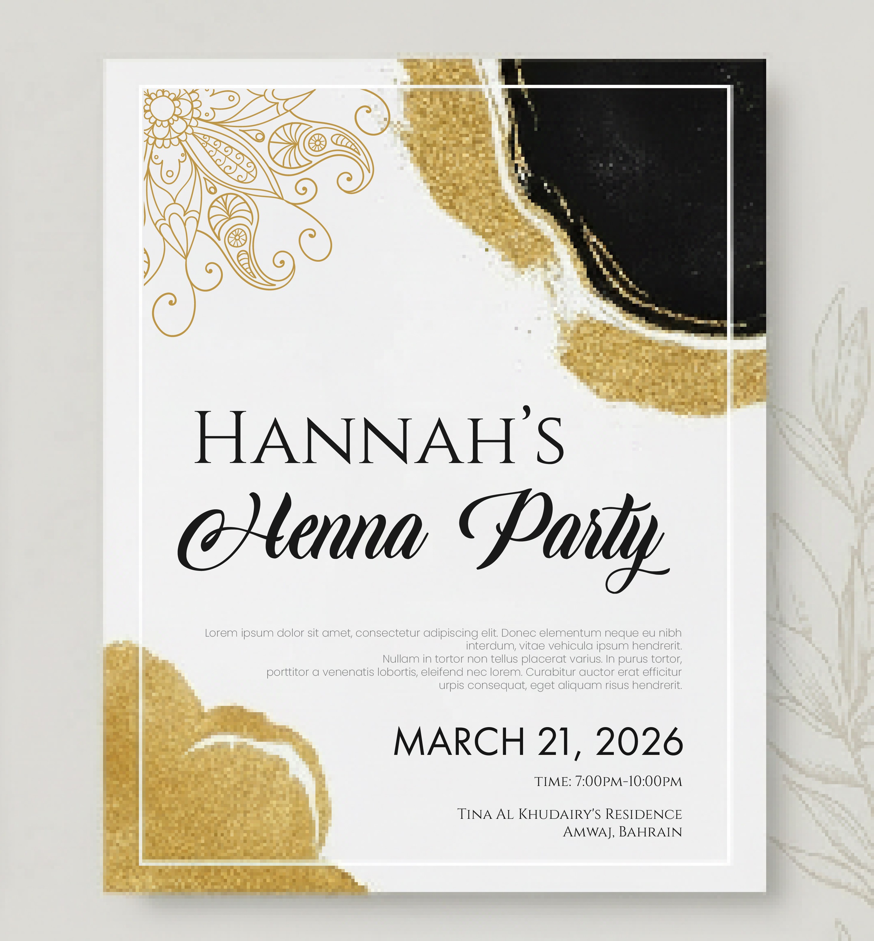 Invitation Design by Hasib3509 for this project | Design #36686203