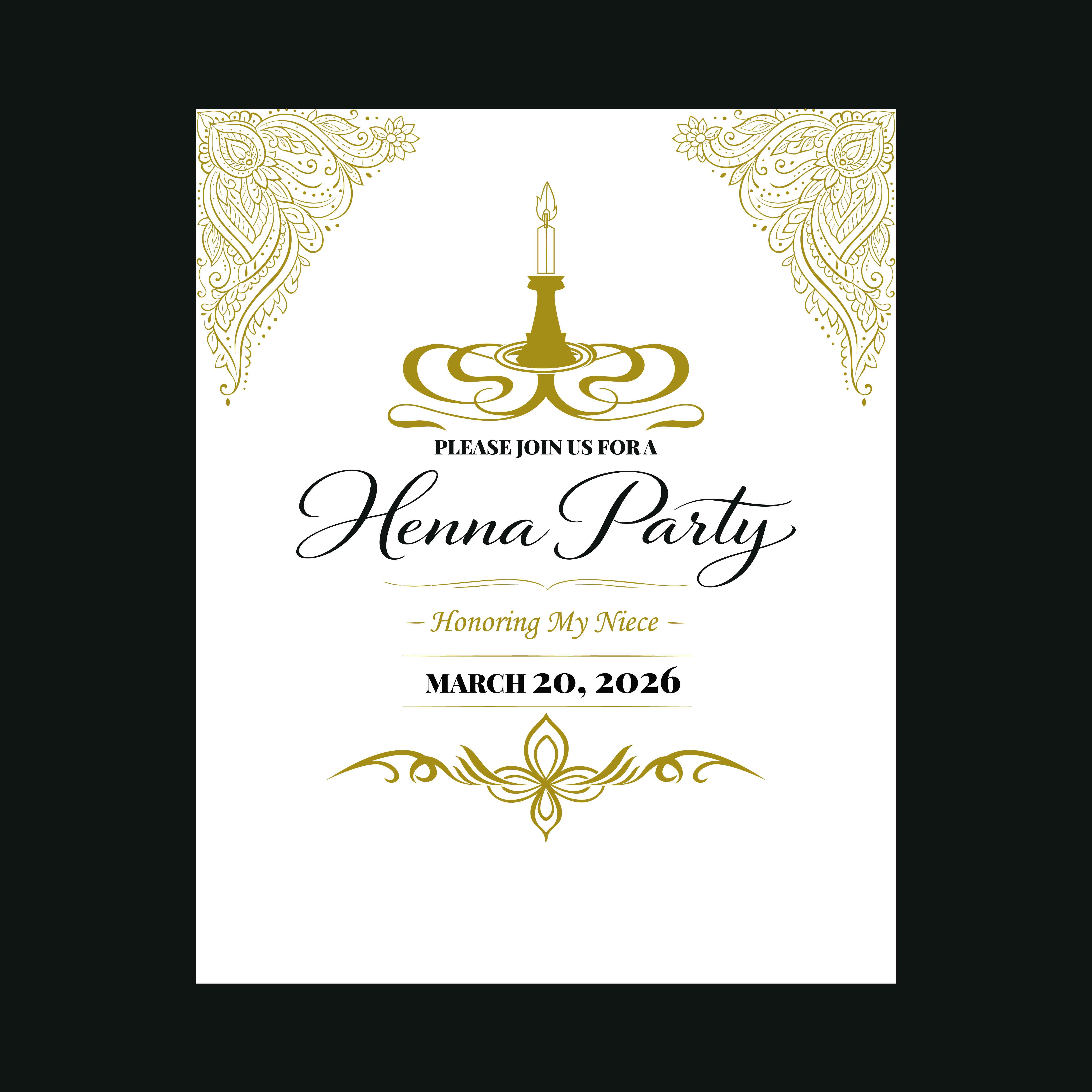 Invitation Design by MO61 for this project | Design #36670995