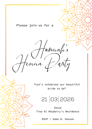 Invitation Design by Brandaura for this project | Design: #36679561