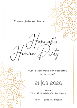 Invitation Design by Brandaura for this project | Design: #36682013