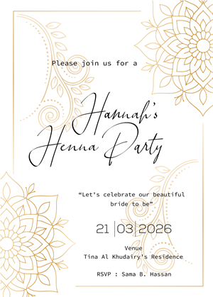 Invitation Design by Brandaura for this project | Design: #36682015