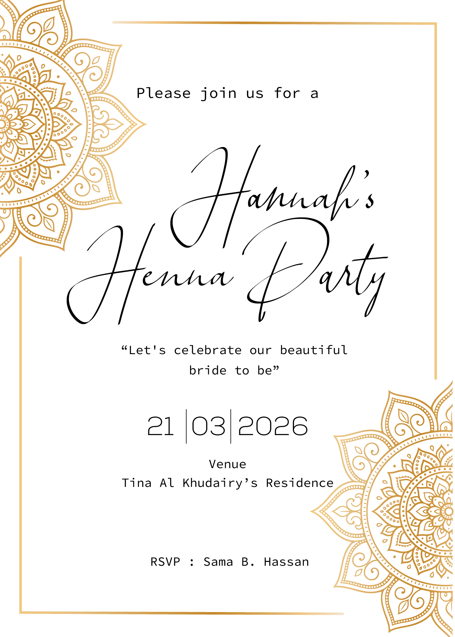 Invitation Design by Brandaura for this project | Design #36682440