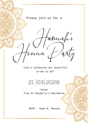 Invitation Design by Brandaura for this project | Design: #36682440