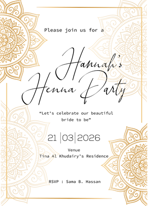 Invitation Design by Brandaura for this project | Design: #36682442