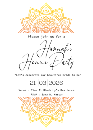 Invitation Design by Brandaura for this project | Design: #36682569