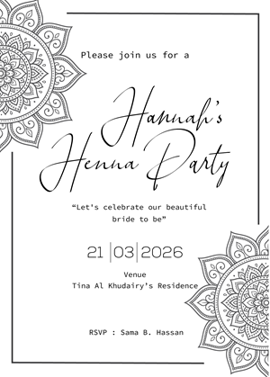 Invitation Design by Brandaura for this project | Design: #36682578