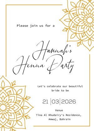 Invitation Design by Brandaura for this project | Design: #36685173