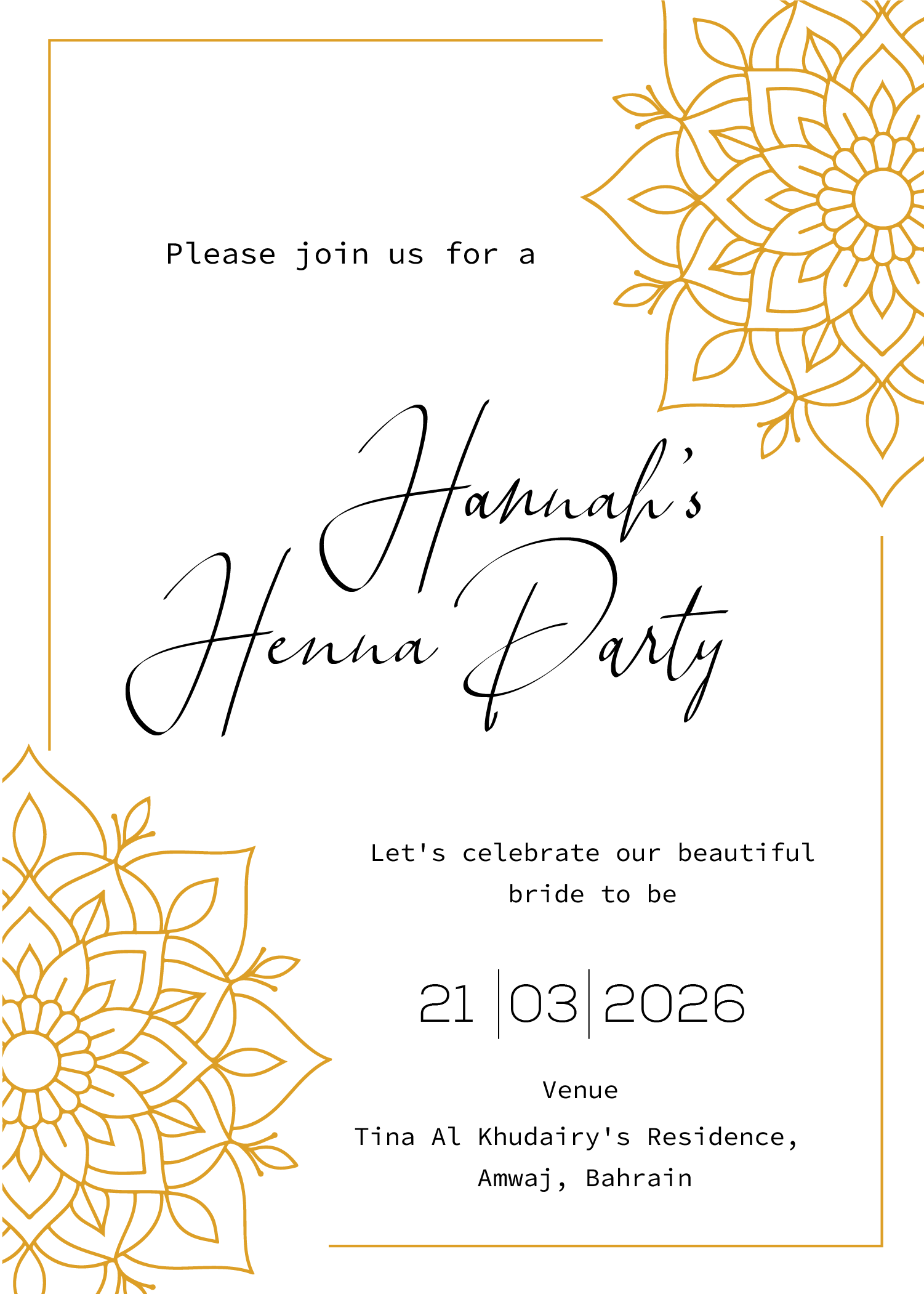 Invitation Design by Brandaura for this project | Design #36685174