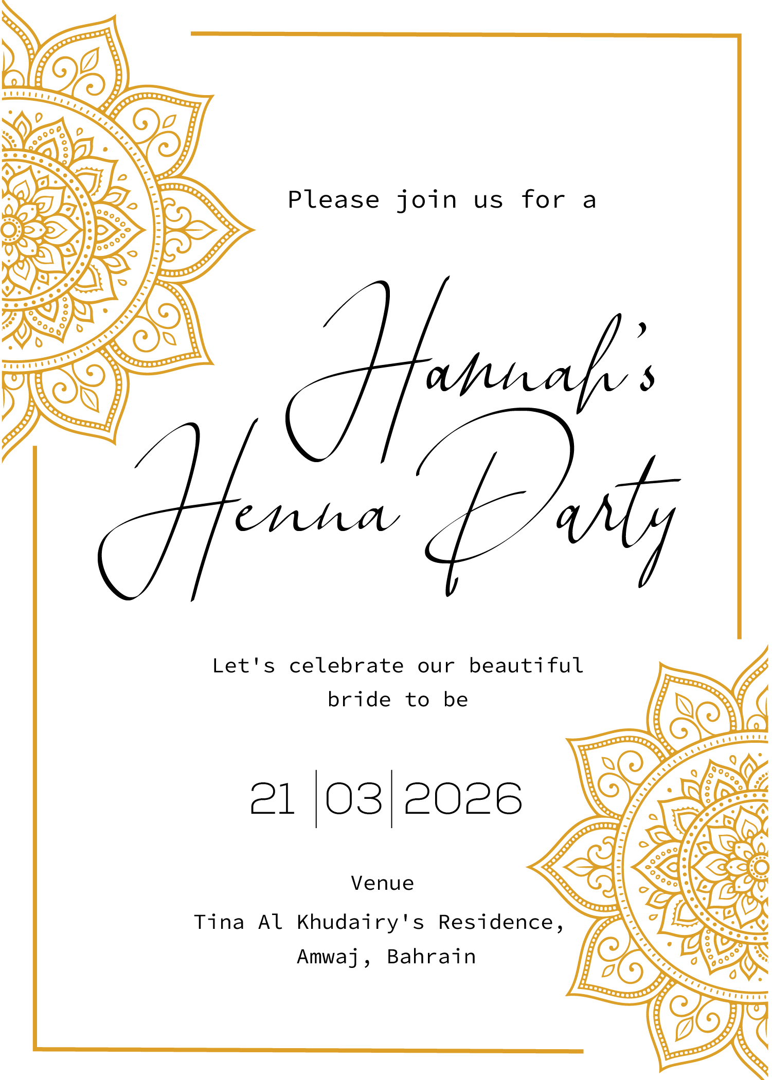 Invitation Design by Brandaura for this project | Design #36685175