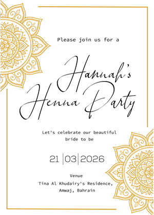 Invitation Design by Brandaura for this project | Design: #36685175