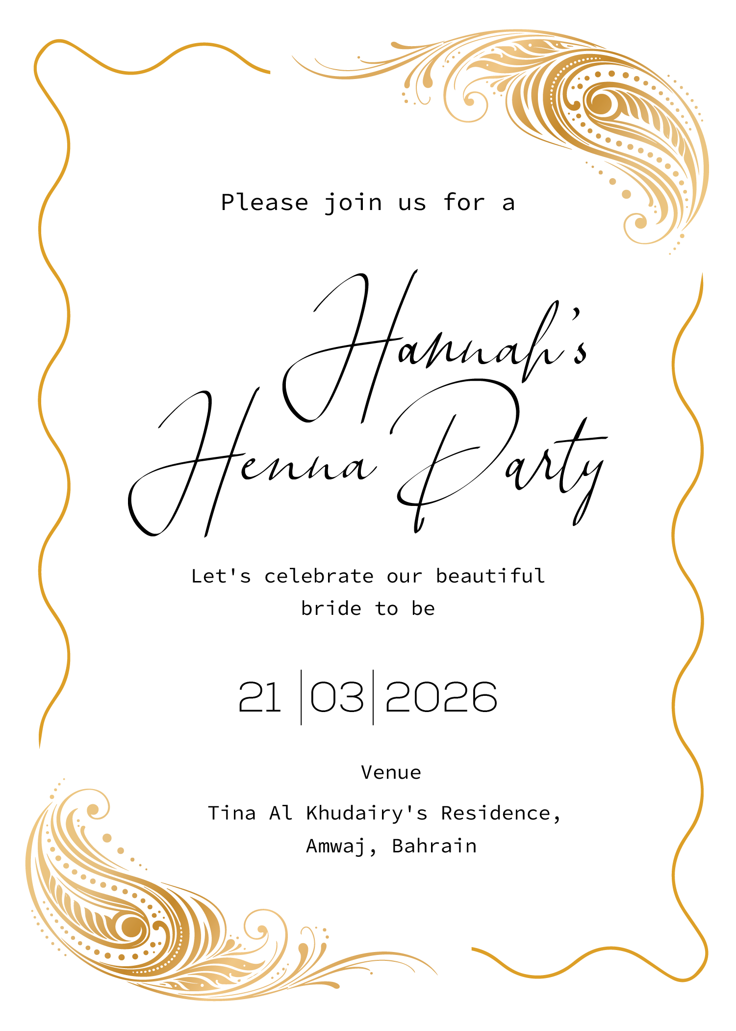 Invitation Design by Brandaura for this project | Design #36685473