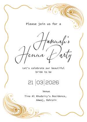 Invitation Design by Brandaura for this project | Design: #36685473