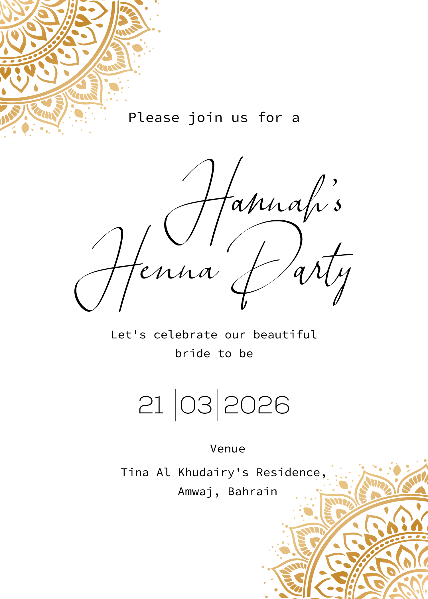 Invitation Design by Brandaura for this project | Design #36685474