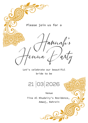 Invitation Design by Brandaura for this project | Design: #36686498