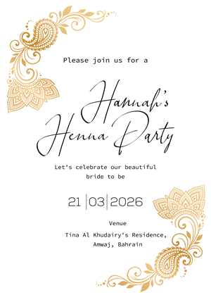 Invitation Design by Brandaura for this project | Design: #36686499