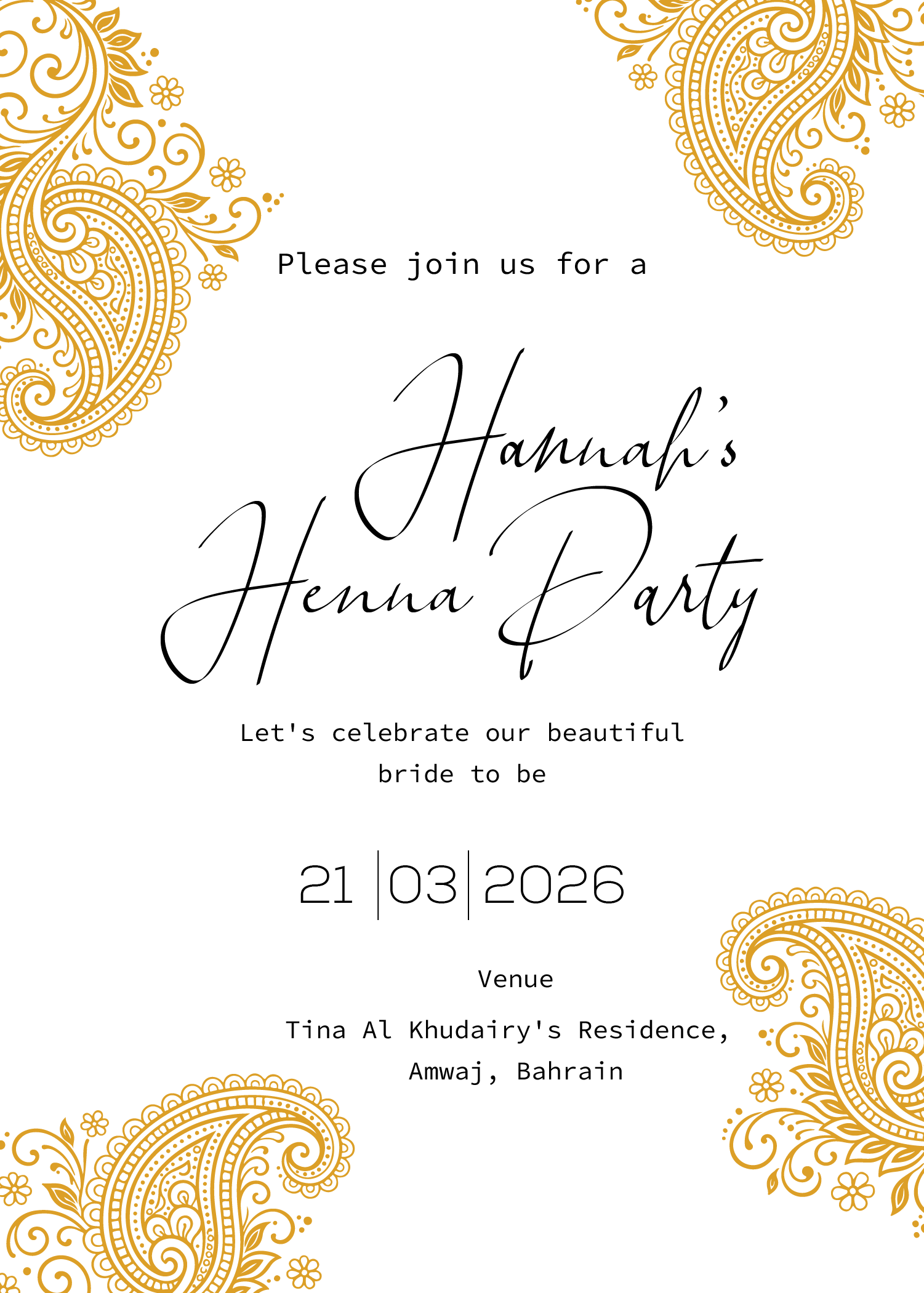Invitation Design by Brandaura for this project | Design #36688095