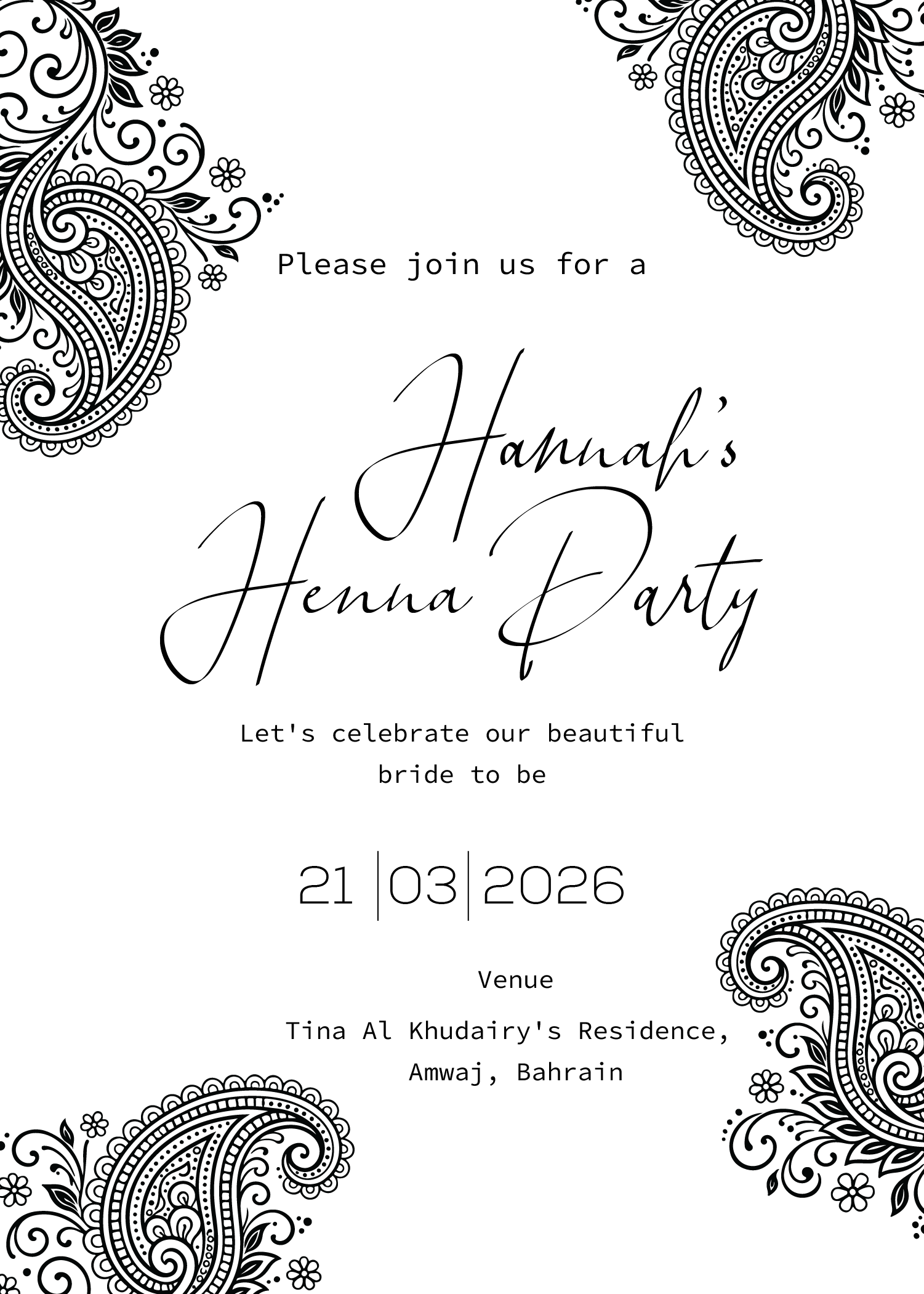 Invitation Design by Brandaura for this project | Design #36688096