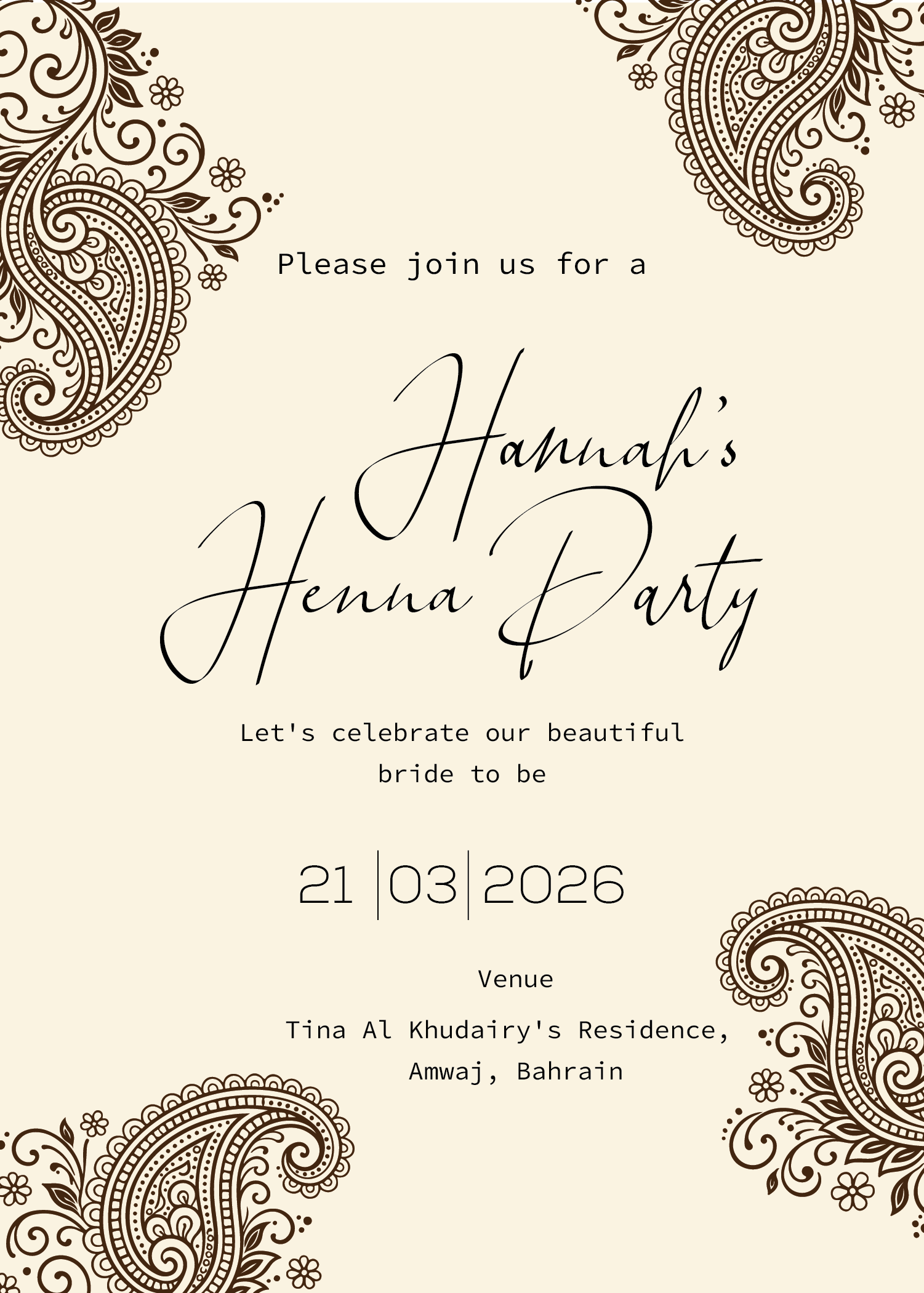 Invitation Design by Brandaura for this project | Design #36688098