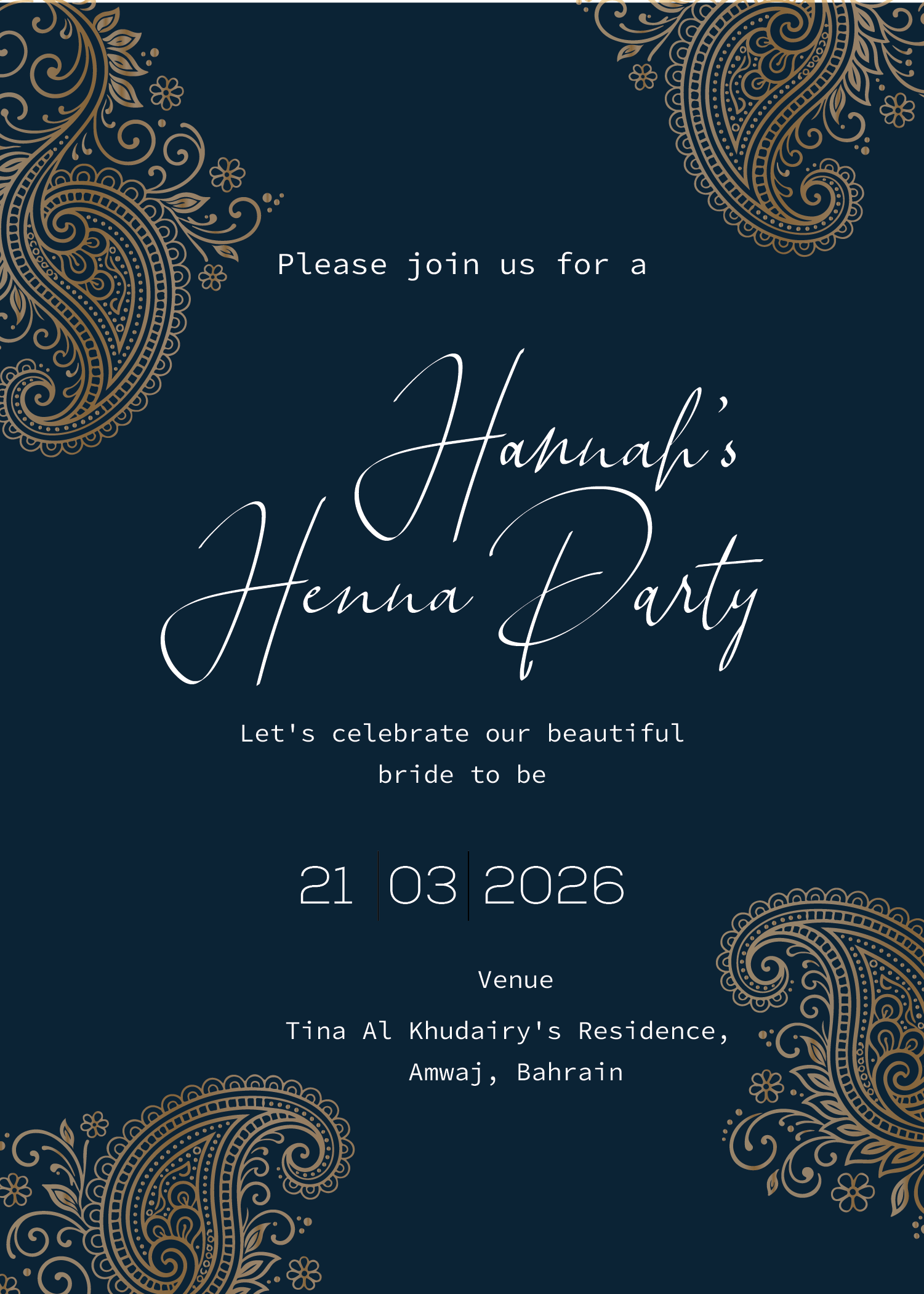 Invitation Design by Brandaura for this project | Design #36688103