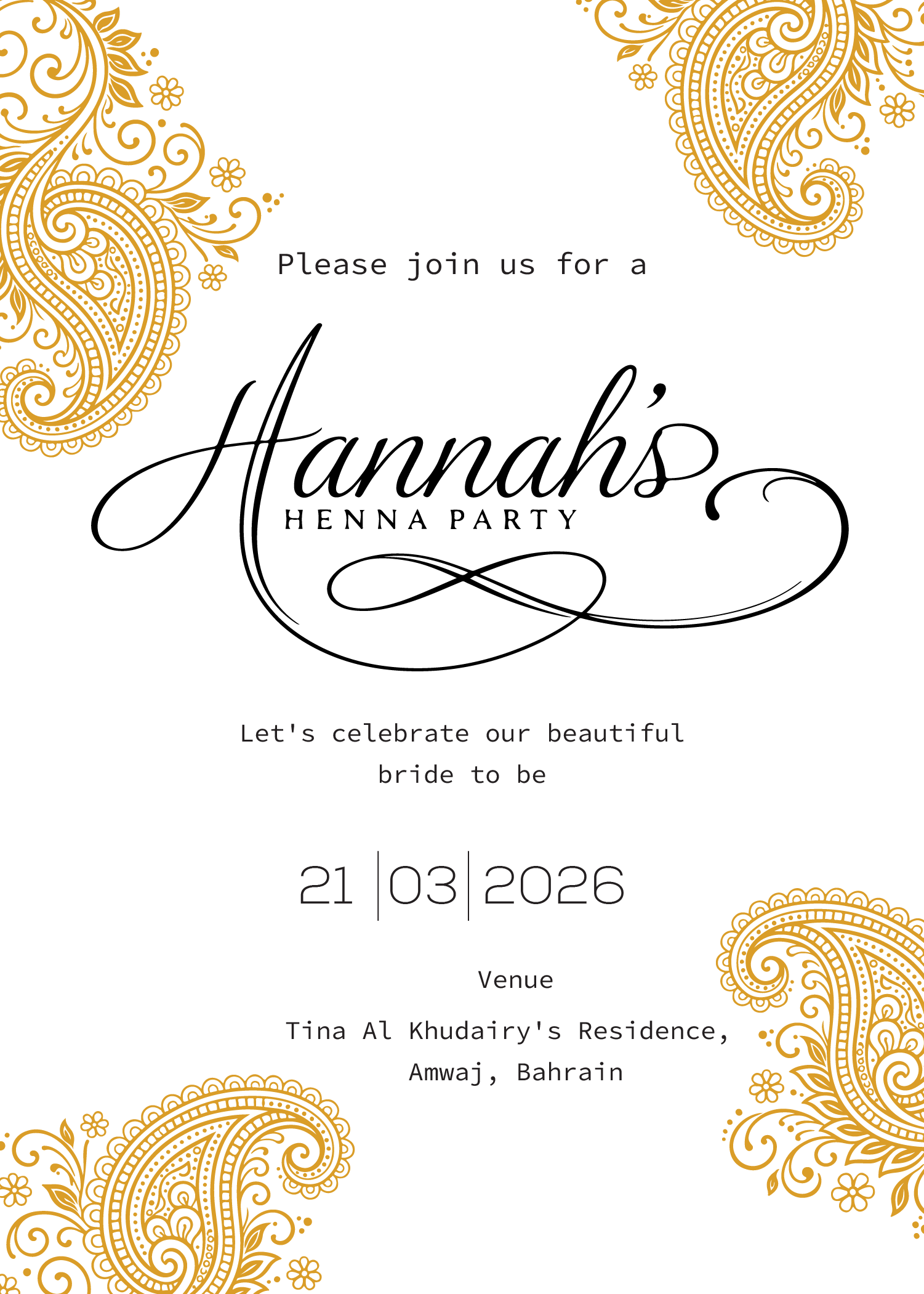 Invitation Design by Brandaura for this project | Design #36688349