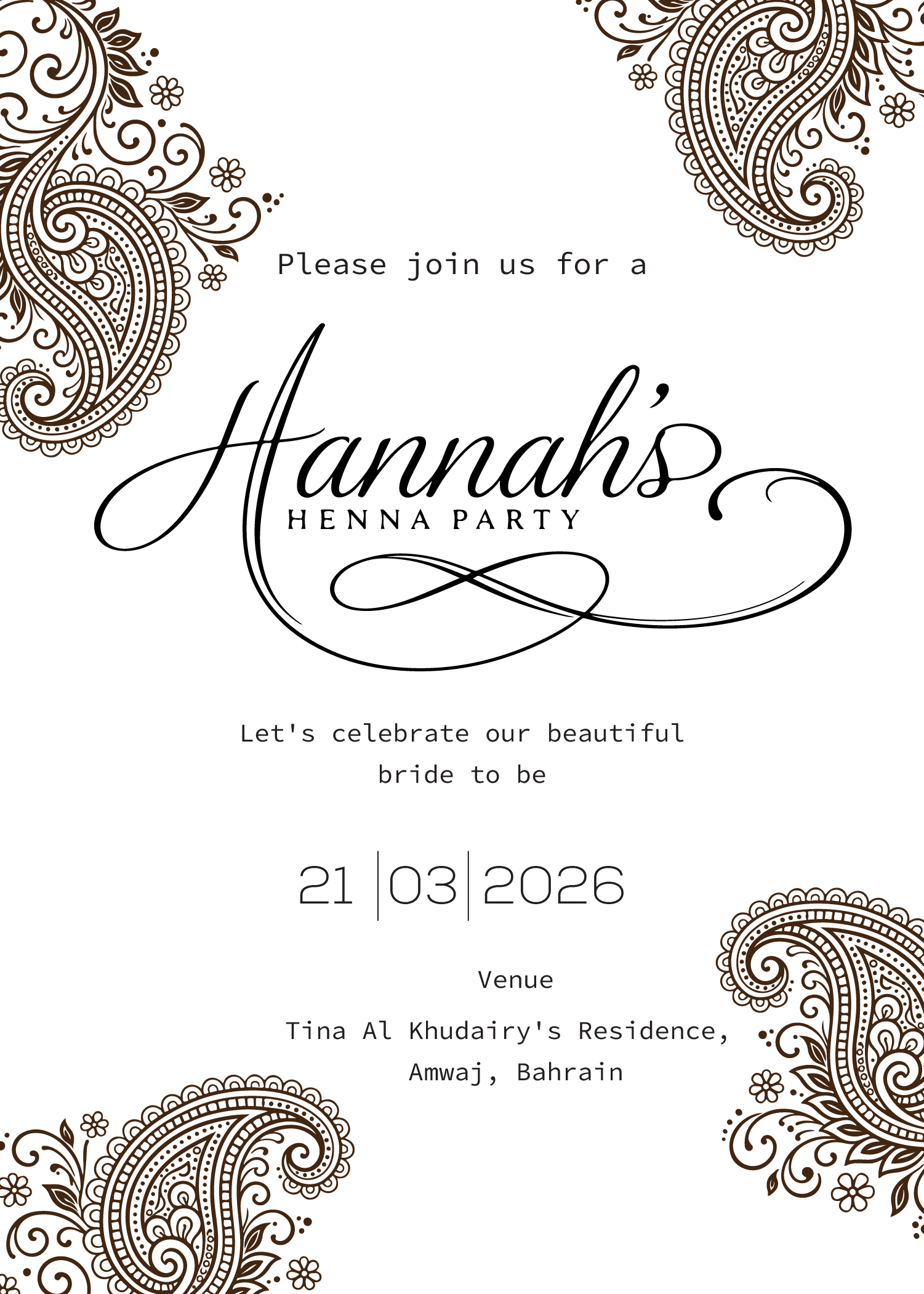Invitation Design by Brandaura for this project | Design #36688351