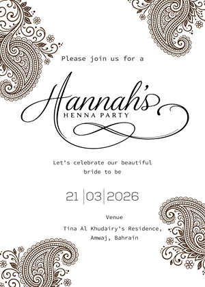 Invitation Design by Brandaura for this project | Design: #36688351