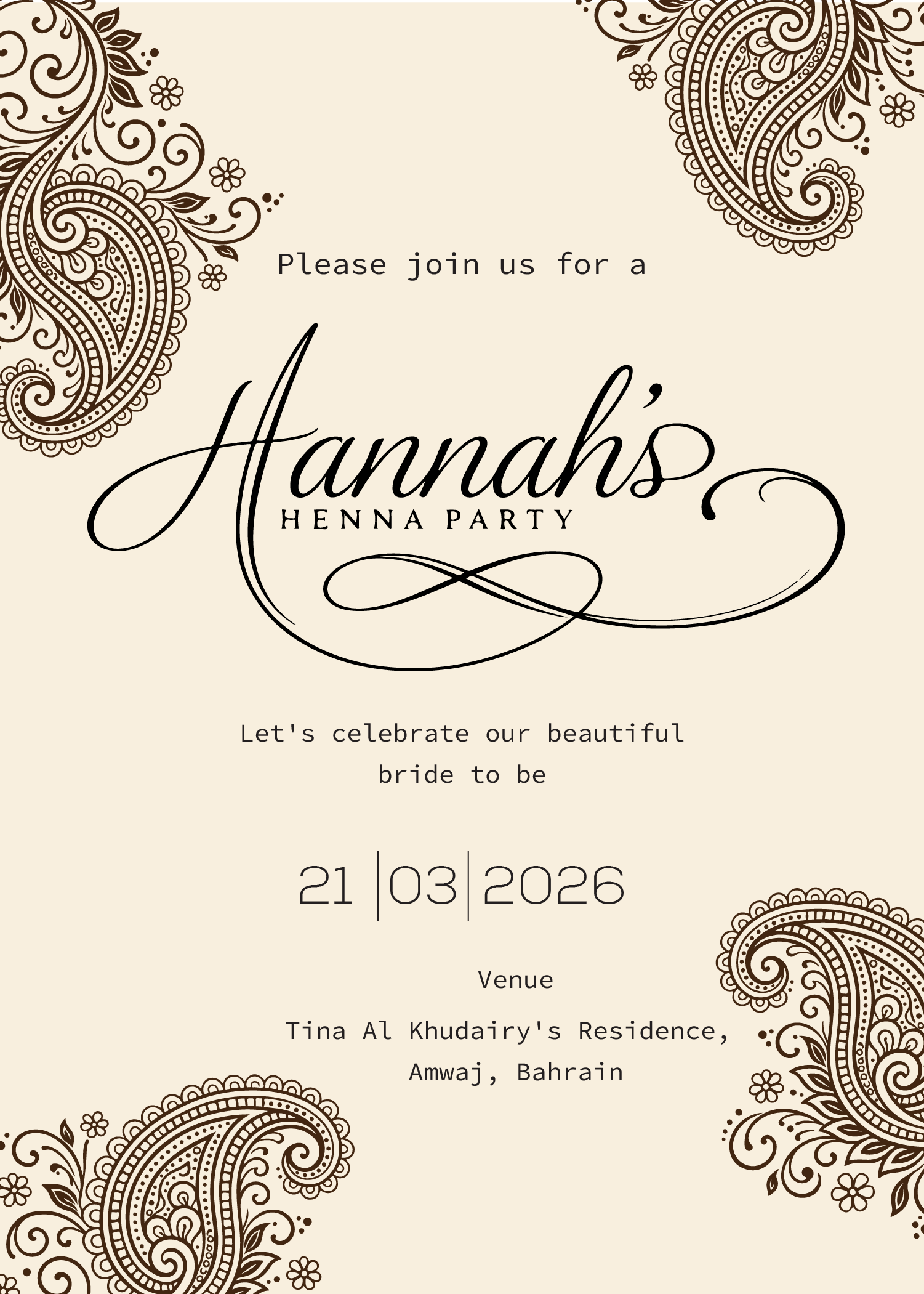 Invitation Design by Brandaura for this project | Design #36688352