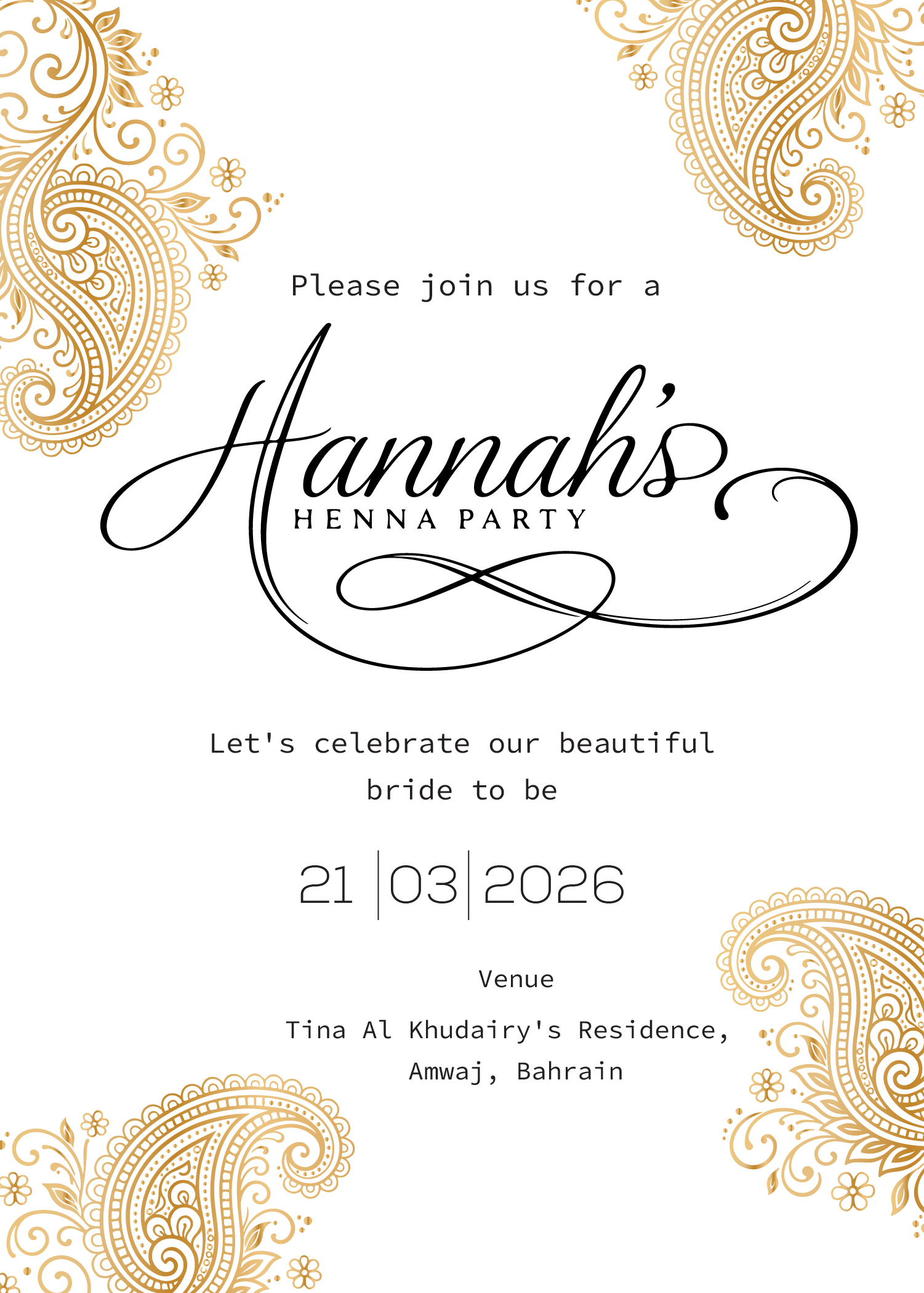 Invitation Design by Brandaura for this project | Design #36688353