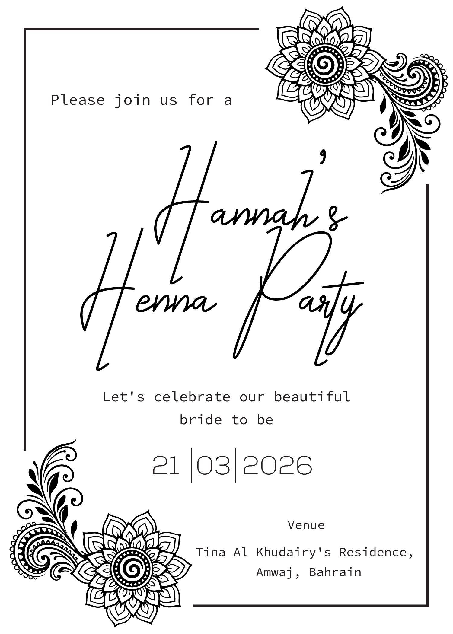 Invitation Design by Brandaura for this project | Design #36693474