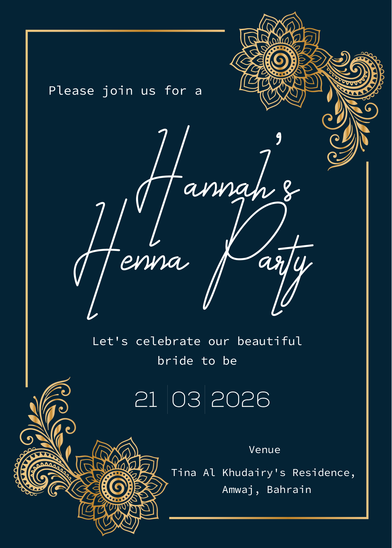 Invitation Design by Brandaura for this project | Design #36693476