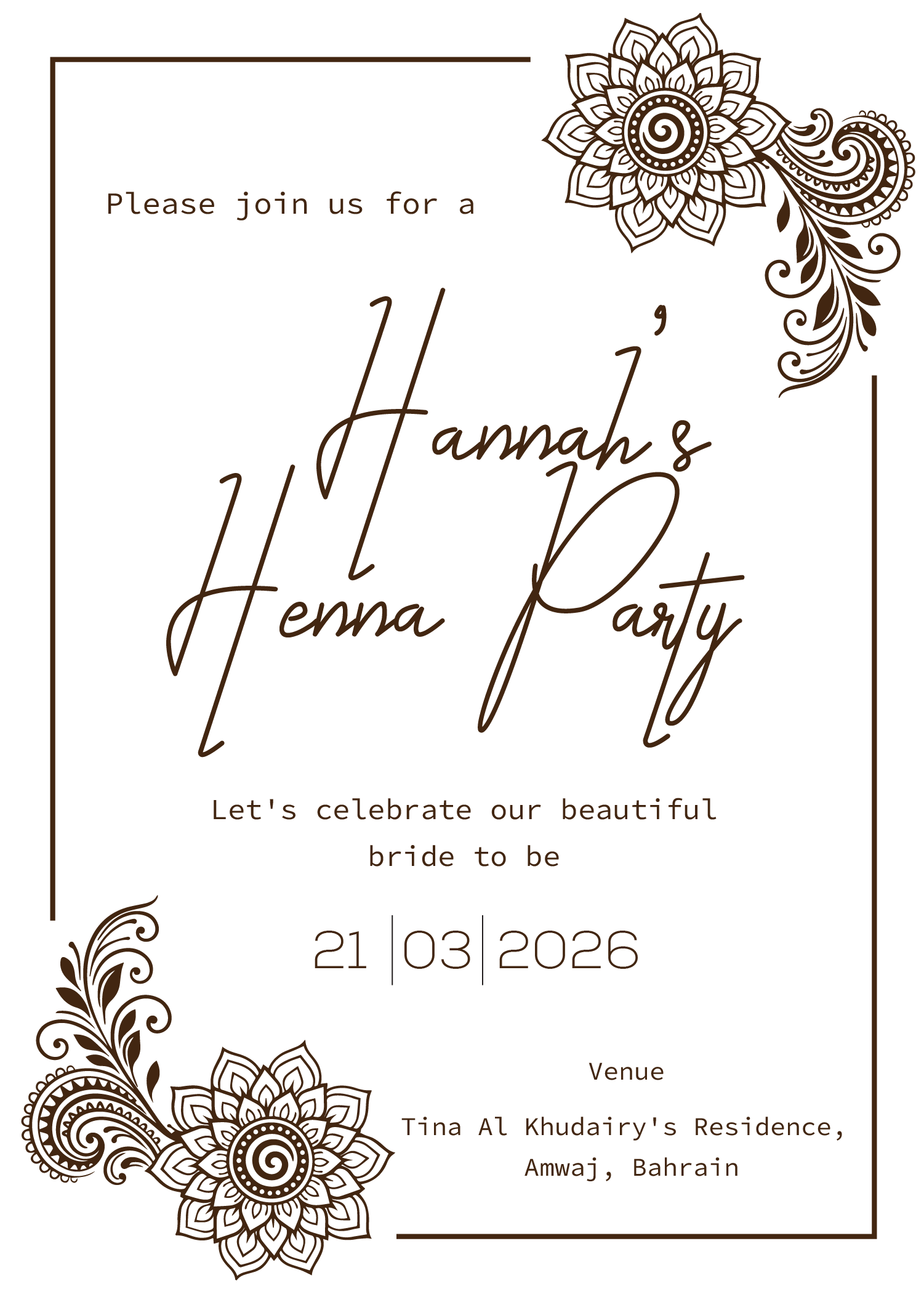 Invitation Design by Brandaura for this project | Design #36693477