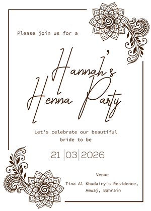 Invitation Design by Brandaura for this project | Design: #36693477