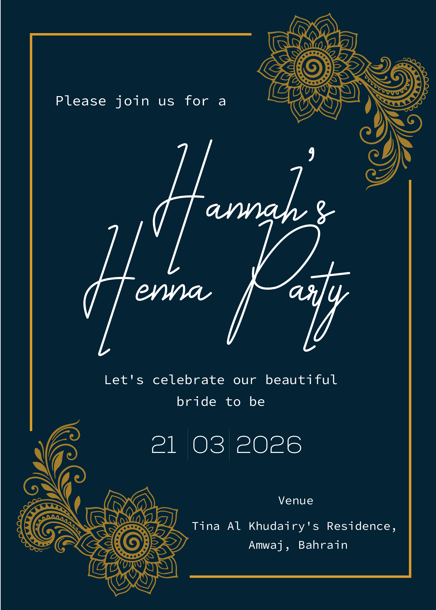 Invitation Design by Brandaura for this project | Design #36693478