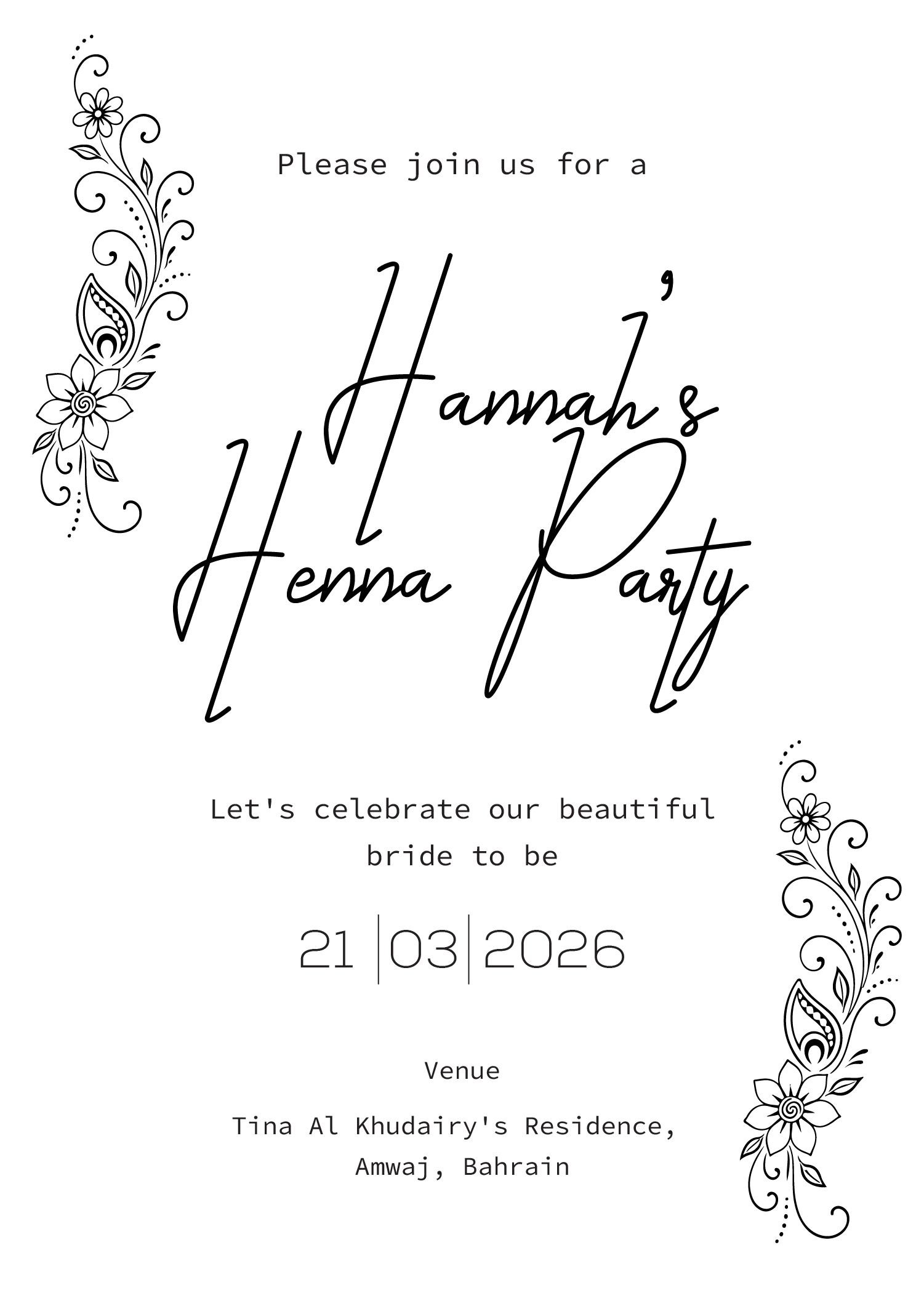 Invitation Design by Brandaura for this project | Design #36693480