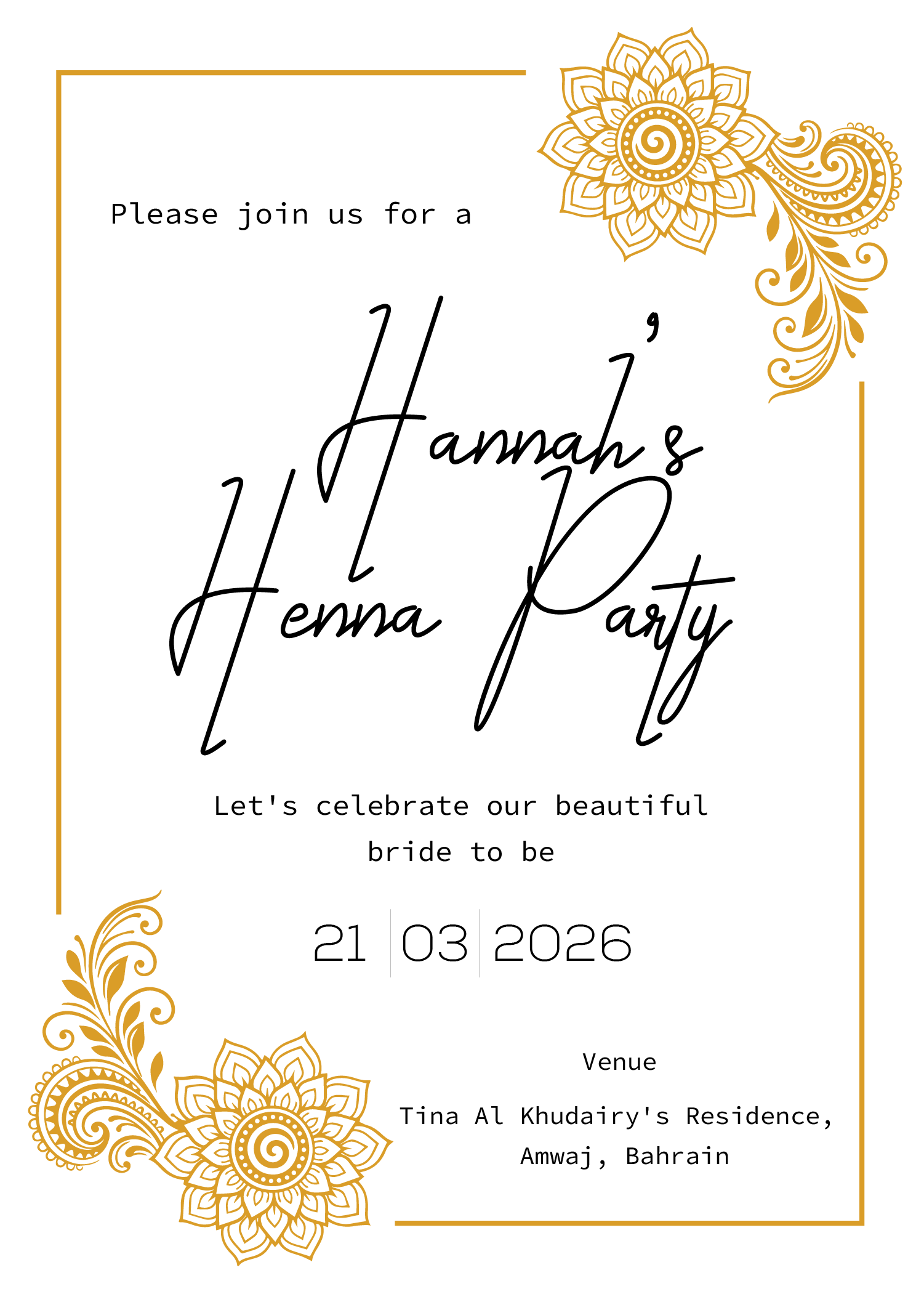 Invitation Design by Brandaura for this project | Design #36693481