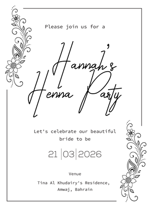 Invitation Design by Brandaura for this project | Design: #36693482