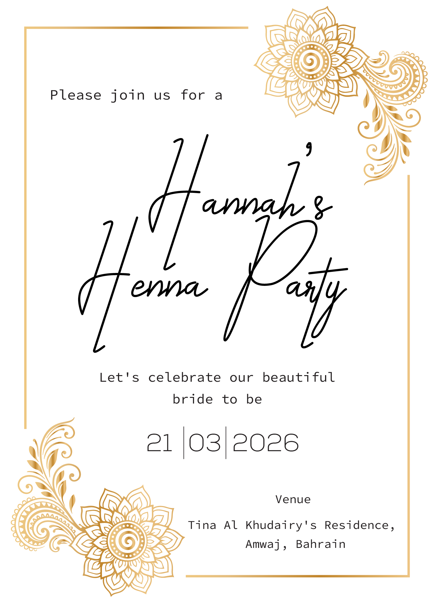 Invitation Design by Brandaura for this project | Design #36693483