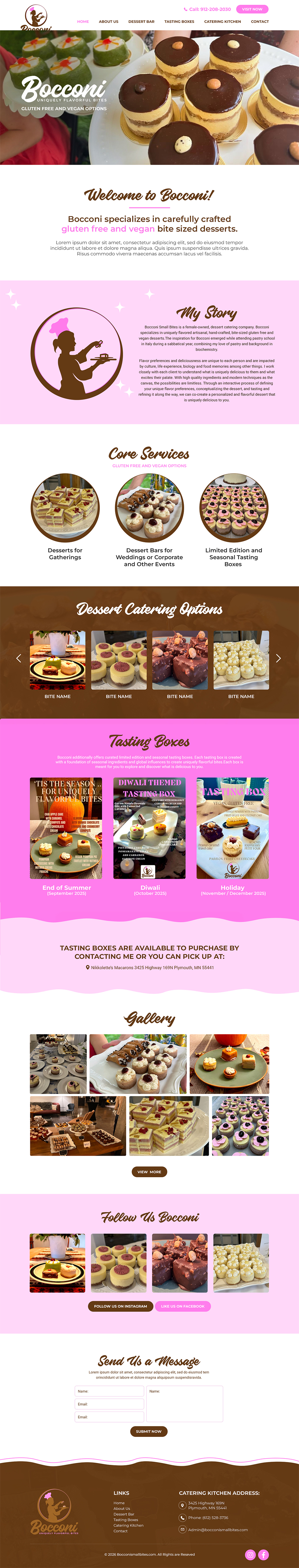 Web Design par MAHABA pour Bocconi - Small bite catering LLC | Design #36676903