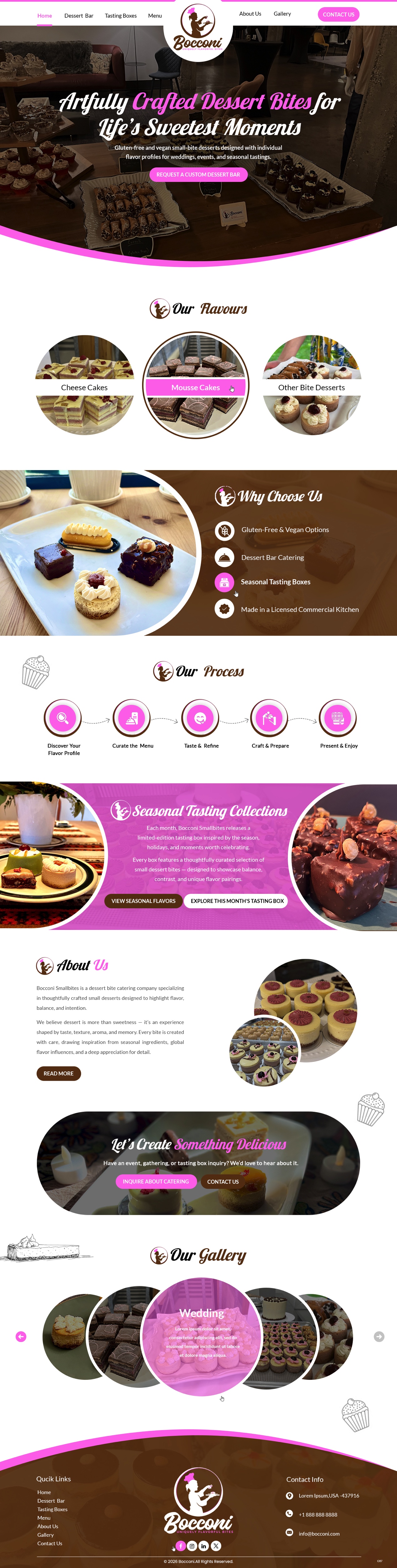 Web Design by pb for Bocconi - Small bite catering LLC | Design #36670676