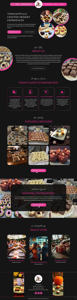 Diseño Web por pb para Bocconi - Small bite catering LLC | Diseño: #36670677