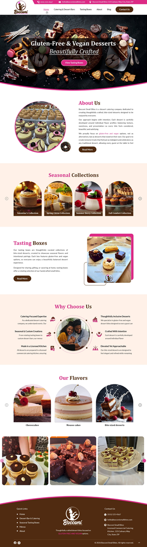 Web Design par pb pour Bocconi - Small bite catering LLC | Design : #36670690