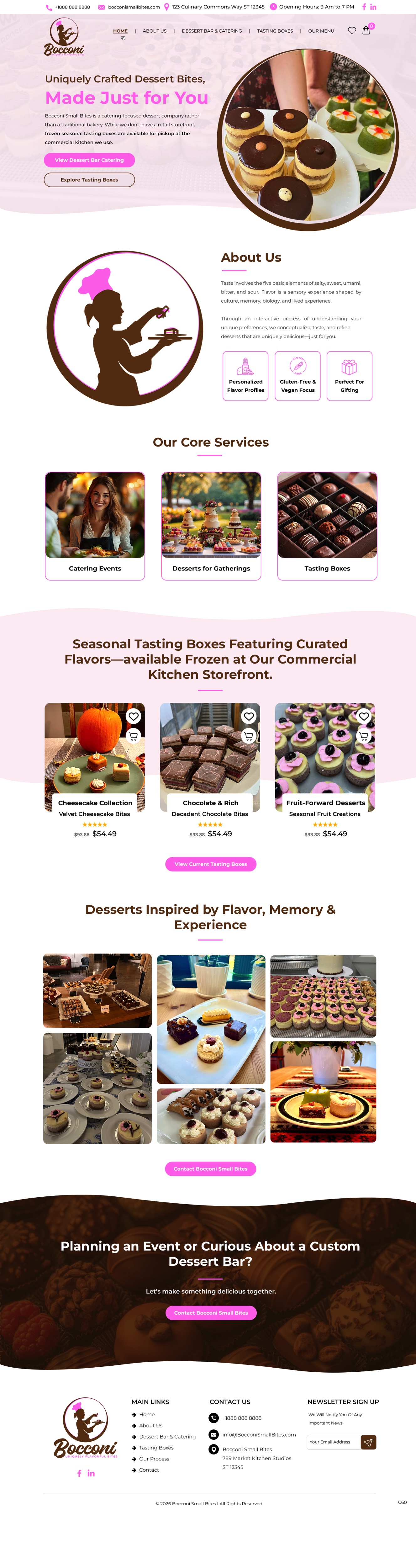 Web Design par pb pour Bocconi - Small bite catering LLC | Design #36676425