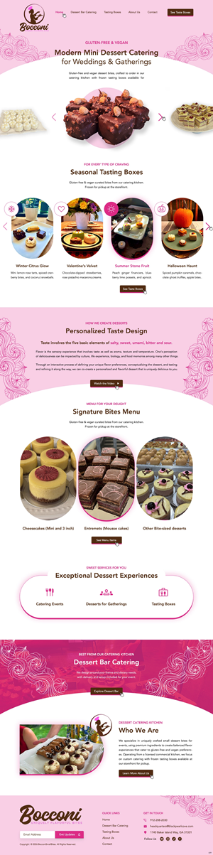 Diseño Web por pb para Bocconi - Small bite catering LLC | Diseño: #36676426