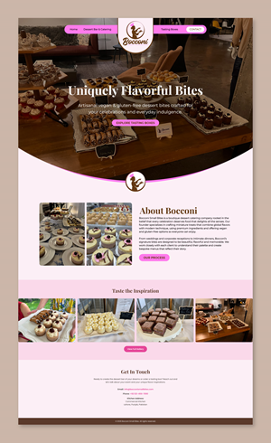 Web Design par Titan Solbiz pour Bocconi - Small bite catering LLC | Design : #36665374
