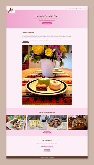 Web Design par Titan Solbiz pour Bocconi - Small bite catering LLC | Design : #36665375